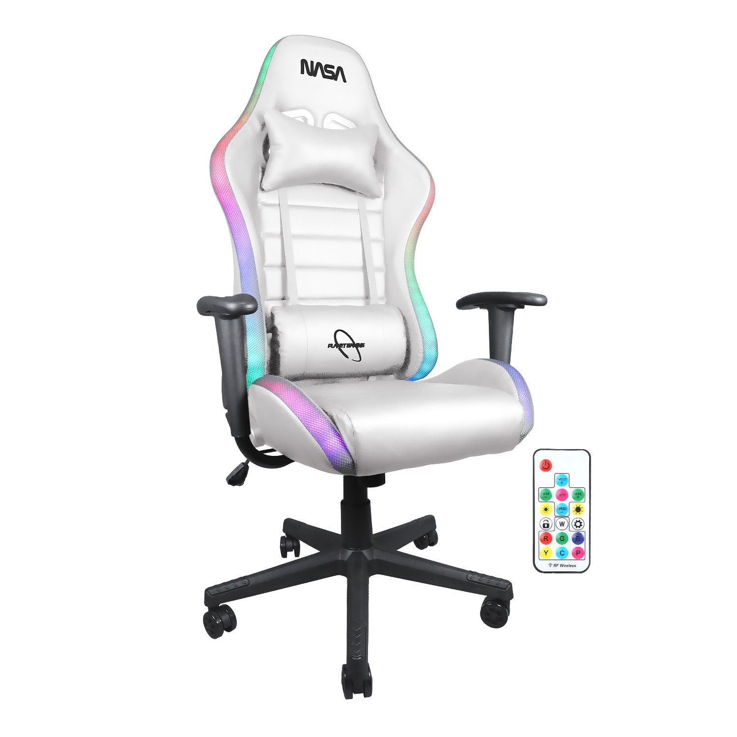 Silla De Escritorio Nasa Pro Gamer Ergonómica Con Luces Led
