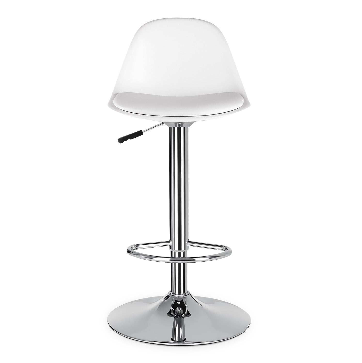 Set De 2 Bancos Altos De Cocina Altura Regulable Con Respaldo Giratorio 360°