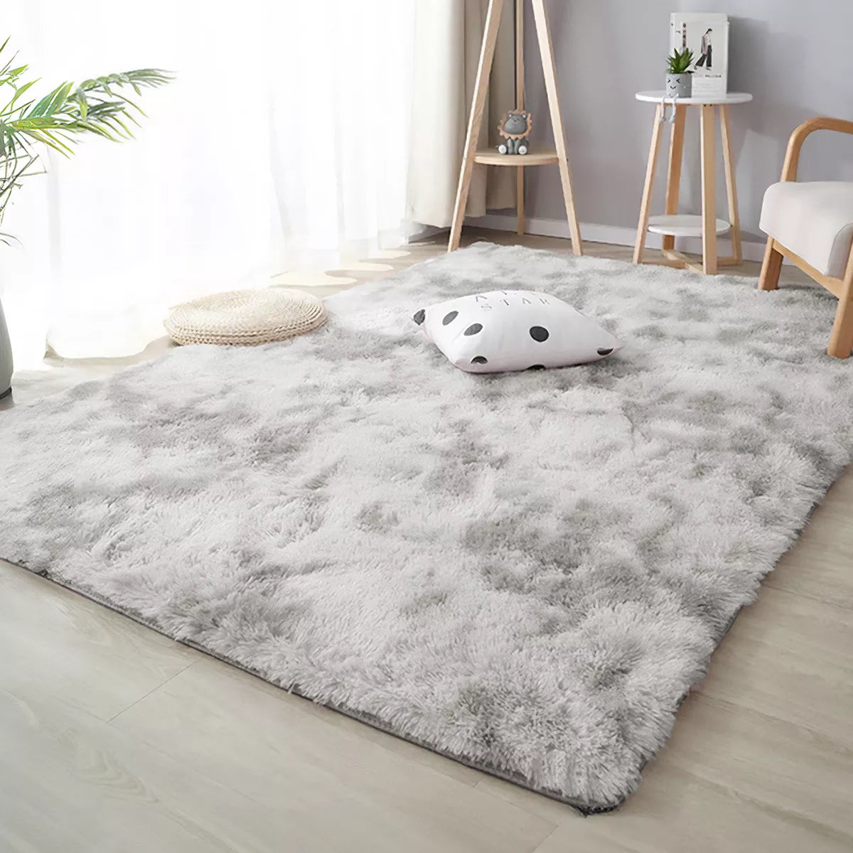 Alfombra De Sala Suave Afelpada Antideslizante 160 X 200 Cm