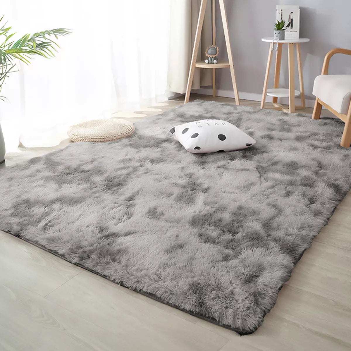 Alfombra De Sala Suave Afelpada Antideslizante 160 X 200 Cm