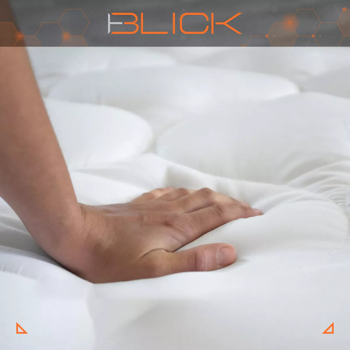 Colchón Memory Foam Blick Firme, Soporta 180 kg, Color Blanco