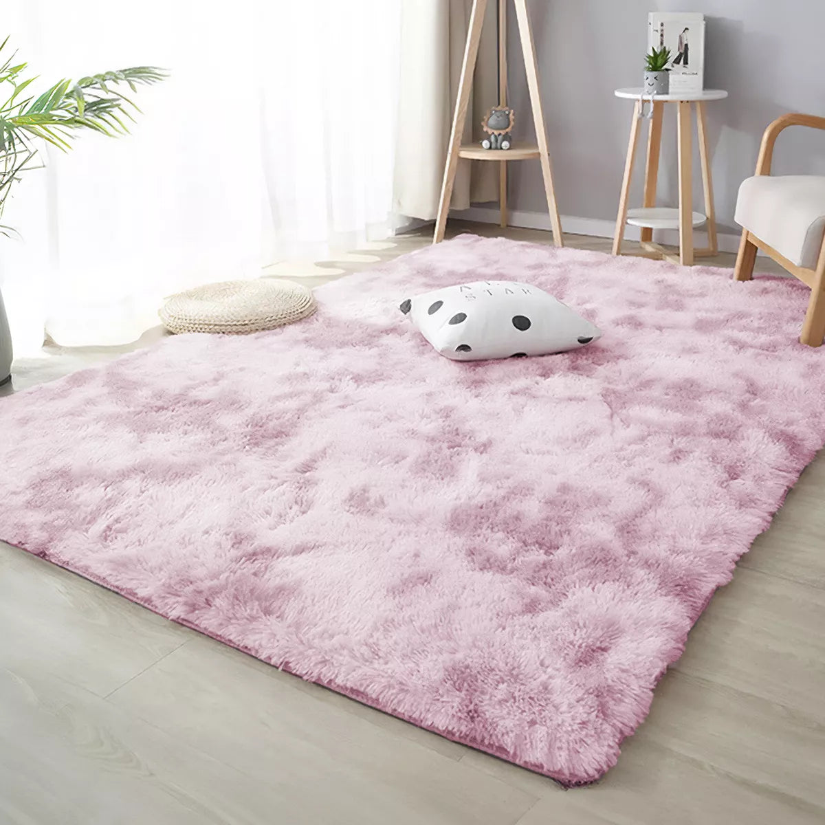 Alfombra De Sala Suave Afelpada Antideslizante 160 X 200 Cm