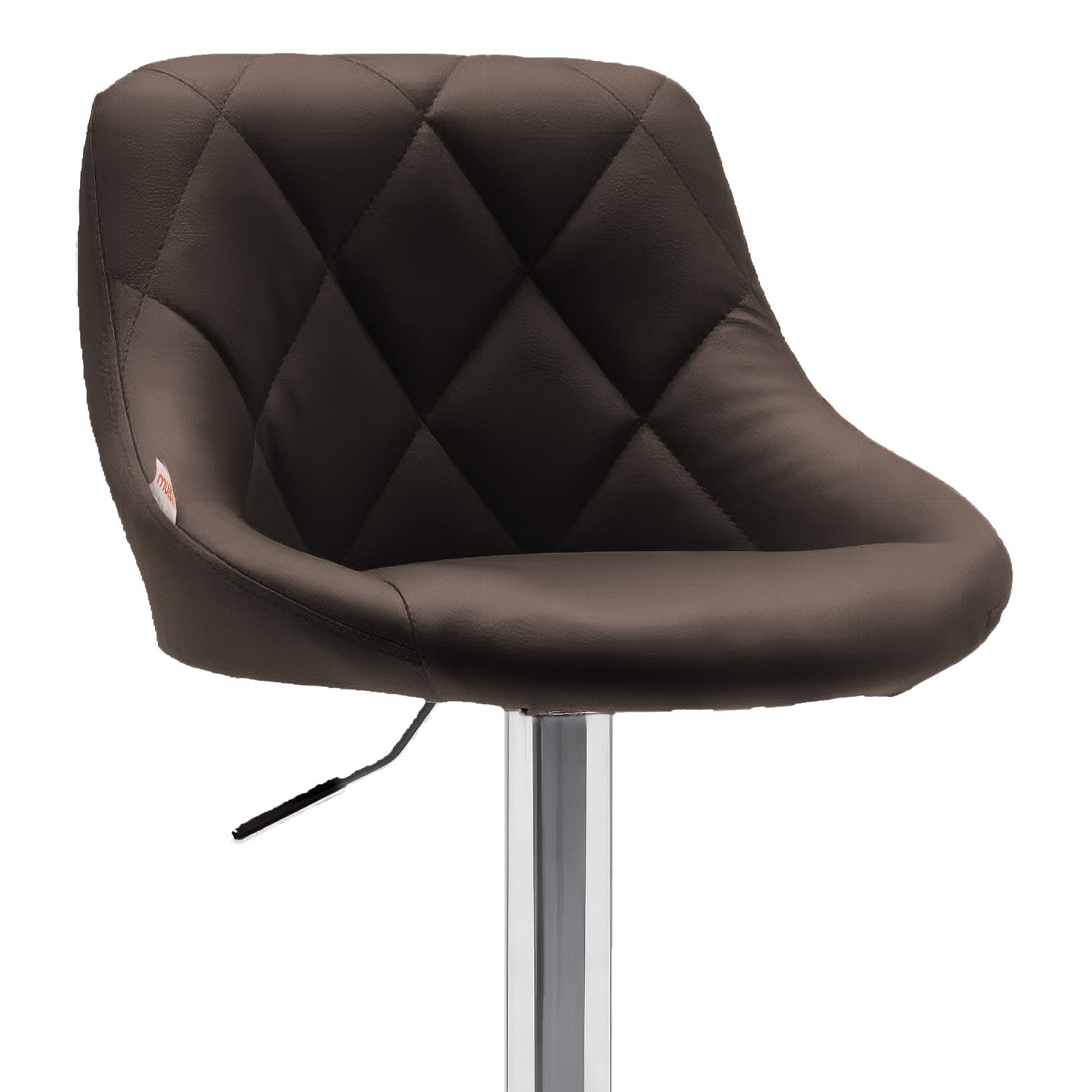 Set De 2 Bancos Altos Con Respaldo Apoyapiés Giratorio 360° Ajustable Antideslizante