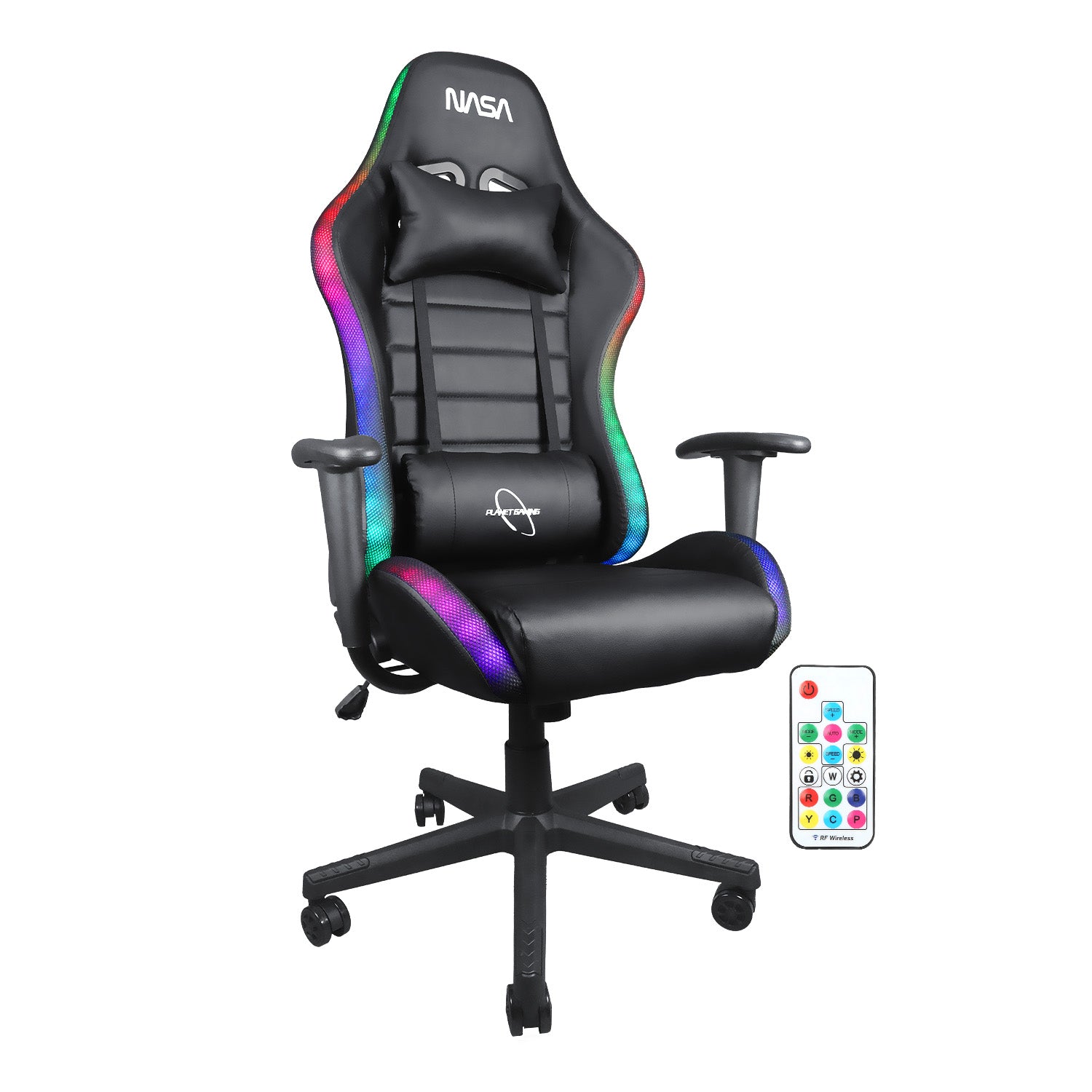 Silla De Escritorio Nasa Pro Gamer Ergonómica Con Luces Led