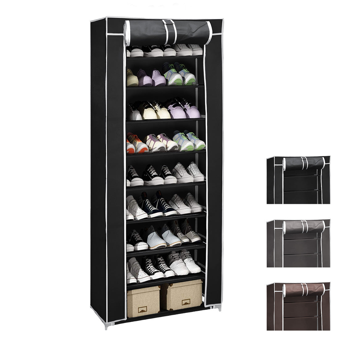 Zapatera Organizador 9 Niveles Capacidad 27 Pares Closet  Blick