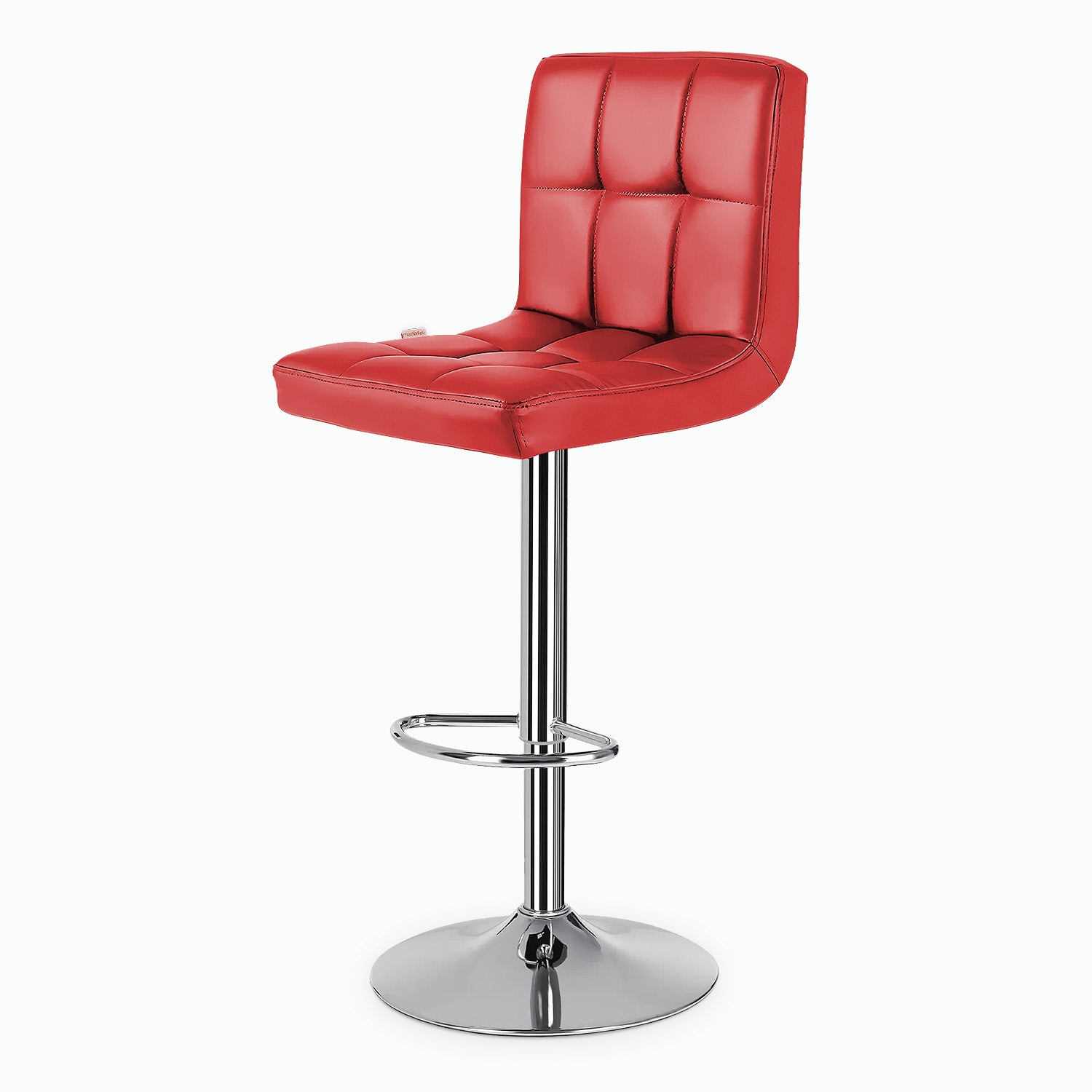 Set De 2 Bancos Sillas Con Respaldo Altura Regulable Giratorio 360° Diseño Moderno Y Elegante