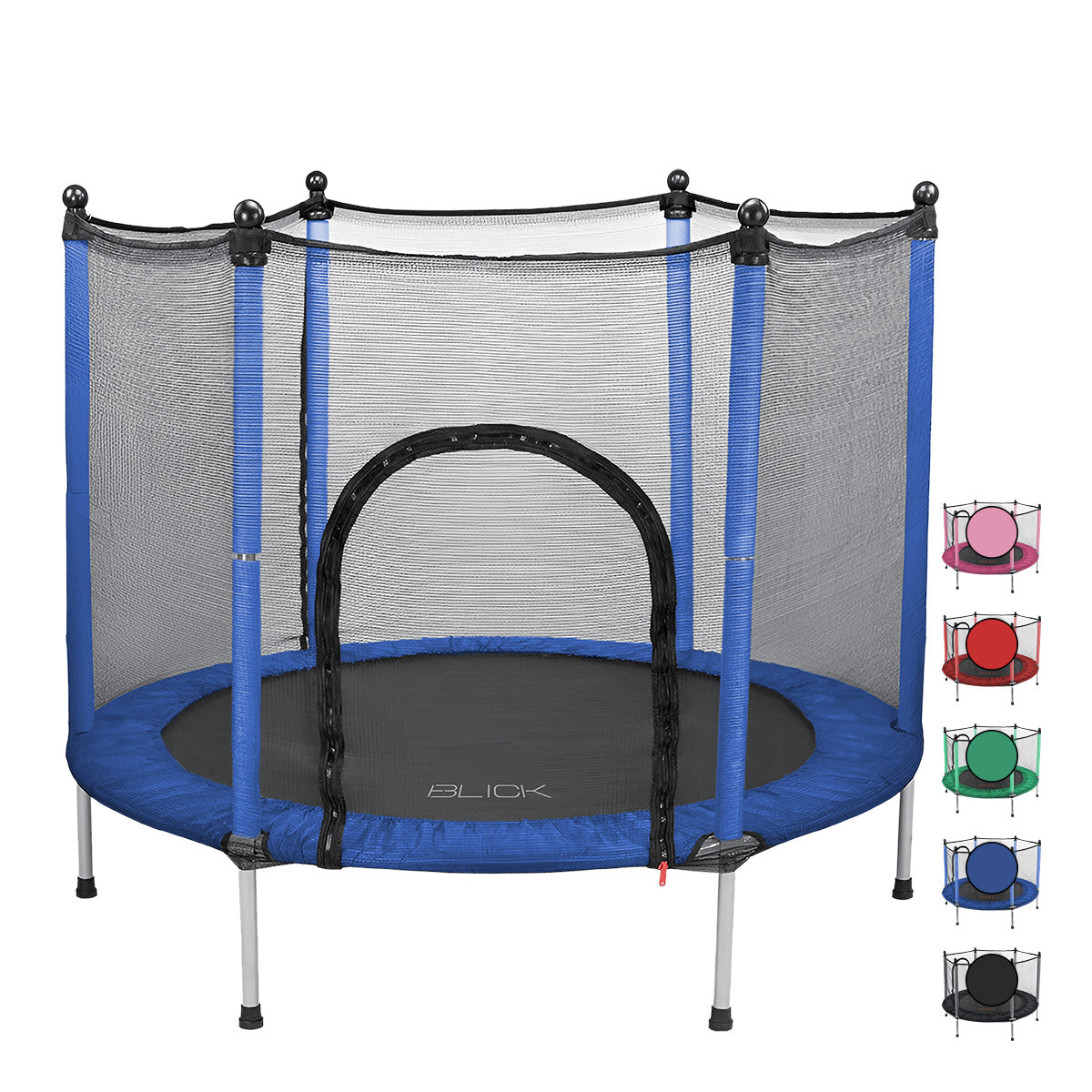 Trampolín Brincolín Estructura De Acero, Red De Seguridad, Acolchonado 360°, Diámetro 140 Cm X Alto 118 Cm, Soporta 150kg