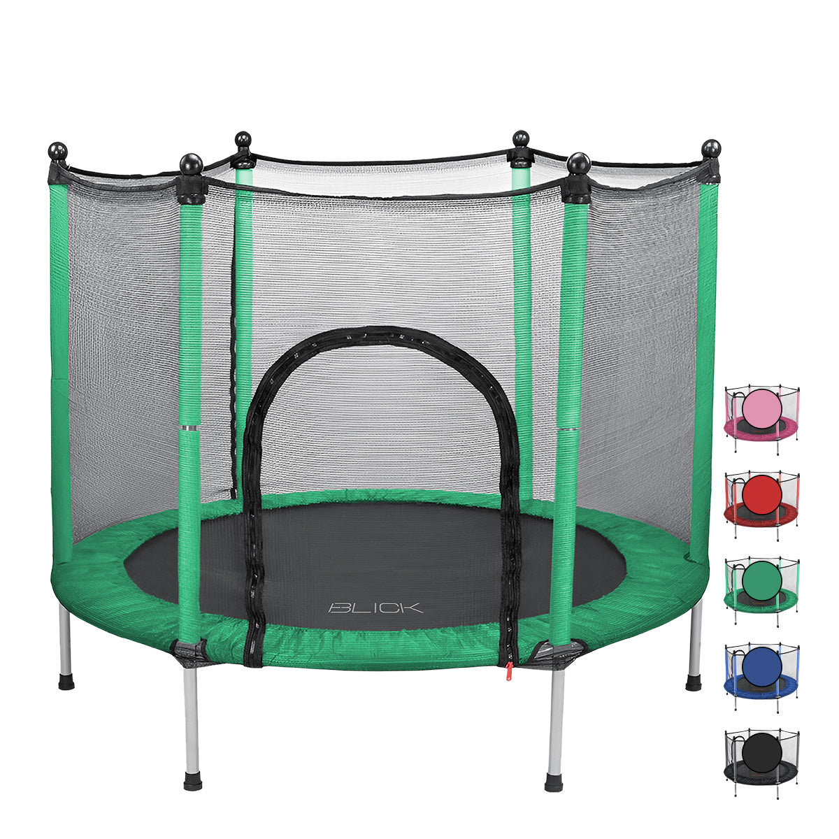 Trampolín Brincolín Estructura De Acero, Red De Seguridad, Acolchonado 360°, Diámetro 140 Cm X Alto 118 Cm, Soporta 150kg