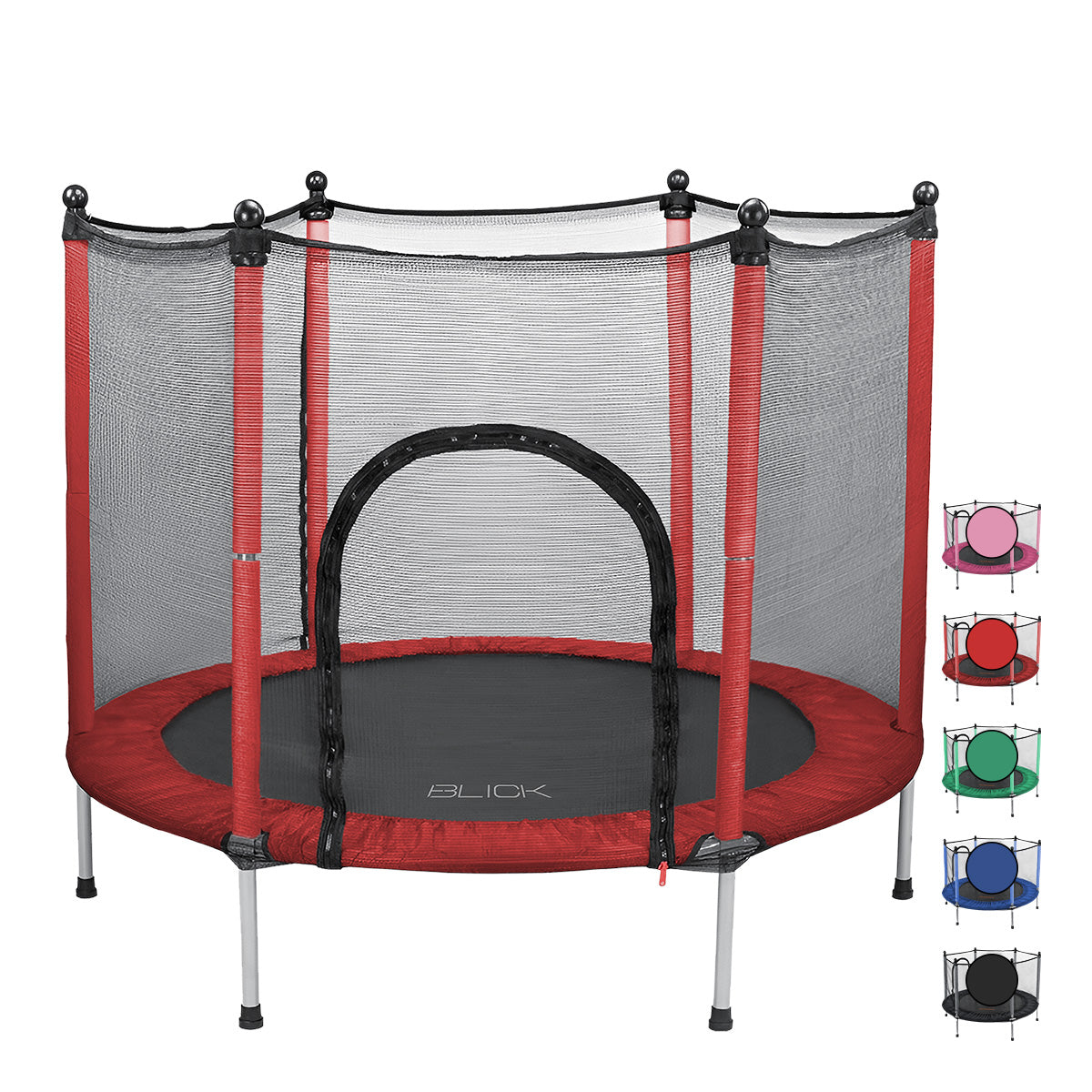 Trampolín Brincolín Estructura De Acero, Red De Seguridad, Acolchonado 360°, Diámetro 140 Cm X Alto 118 Cm, Soporta 150kg