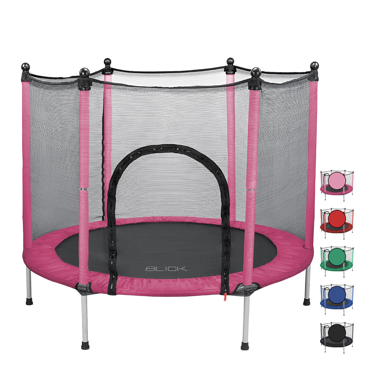 Trampolín Brincolín Estructura De Acero, Red De Seguridad, Acolchonado 360°, Diámetro 140 Cm X Alto 118 Cm, Soporta 150kg