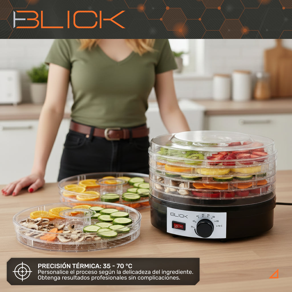 Deshidratador De Alimentos 5 Bandejas Frutas Verduras Blick