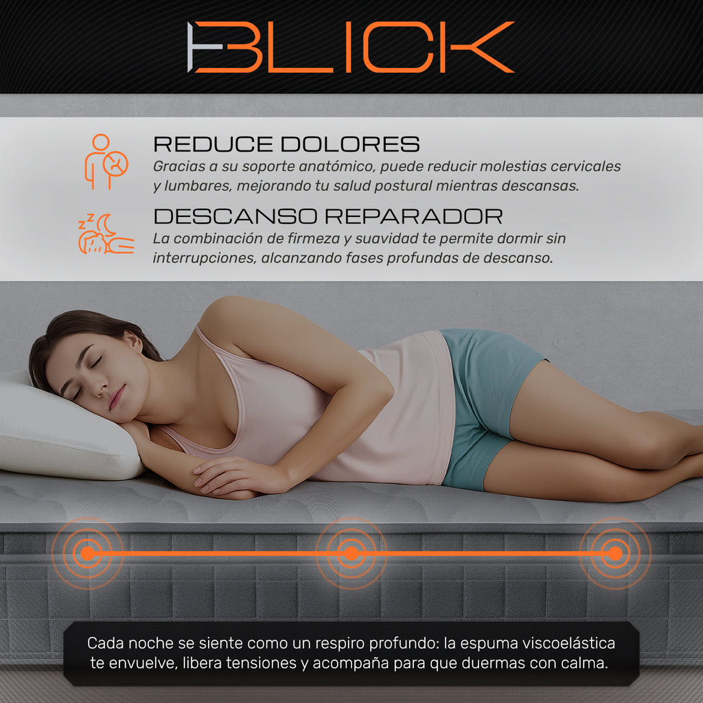 Colchón Memory Foam Blick PREMIUM