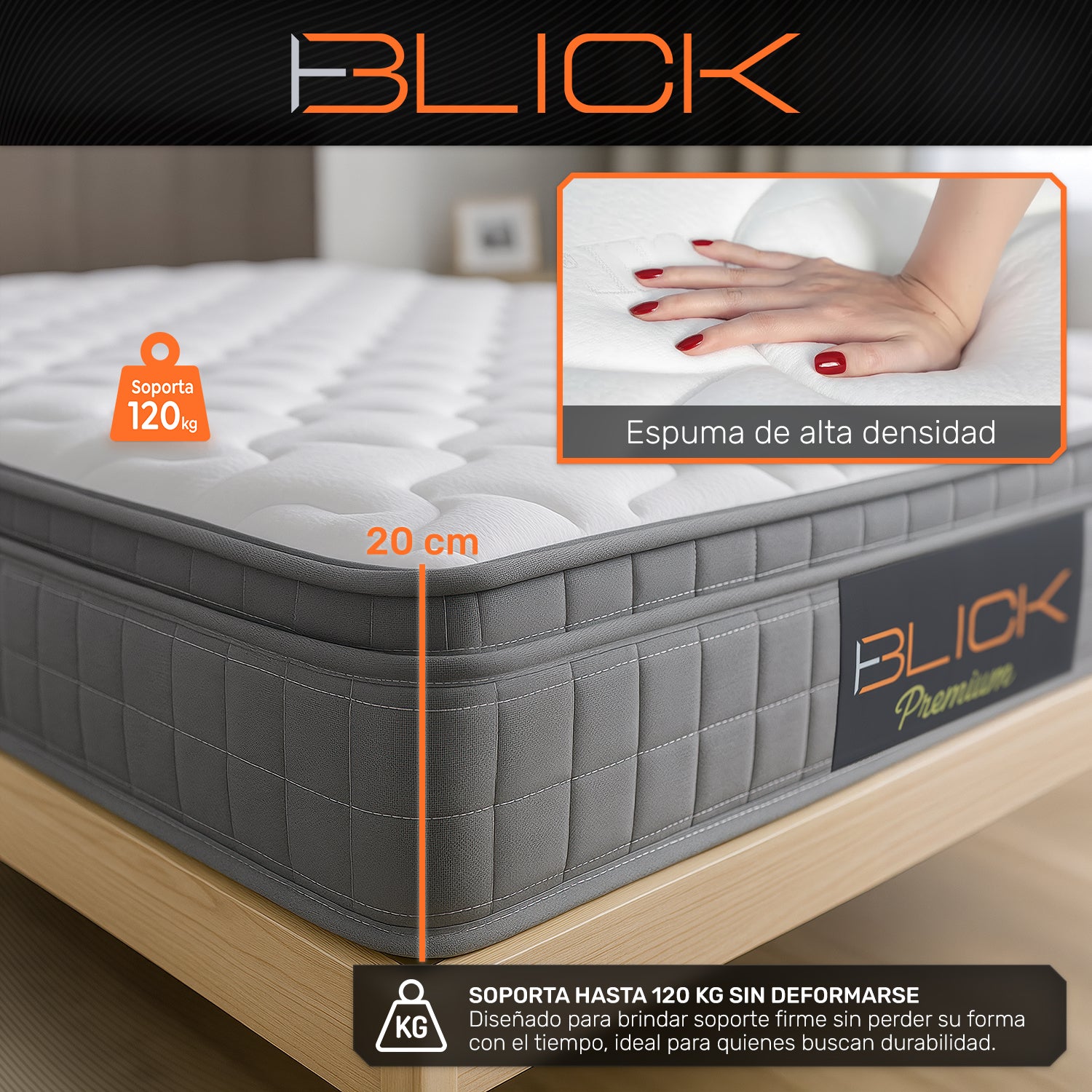 Colchón Memory Foam Blick PREMIUM