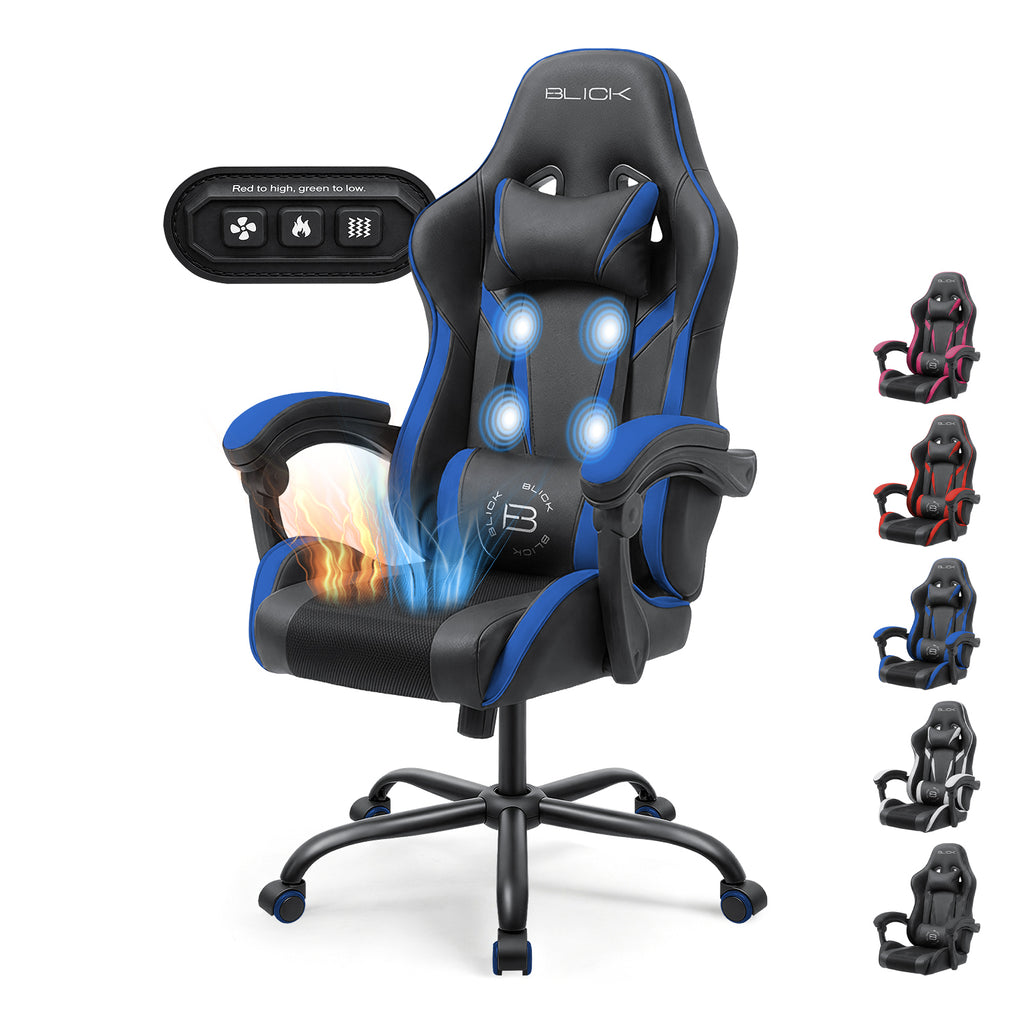 Silla Gamer Calefacción Frio Calor Masajes Ergonómica