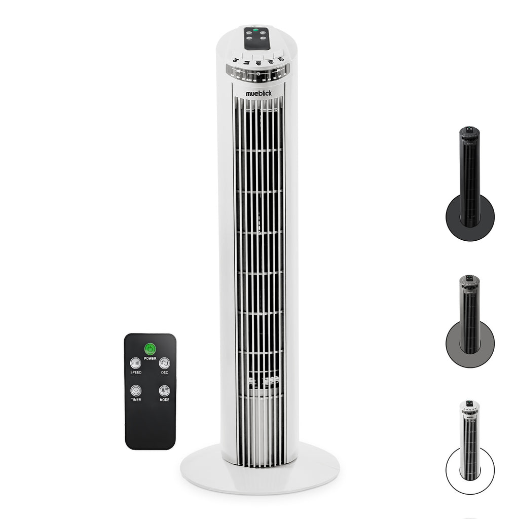 Ventilador De Torre 29 45w 3 Modos  Oscilante 80° Timer Control Remoto