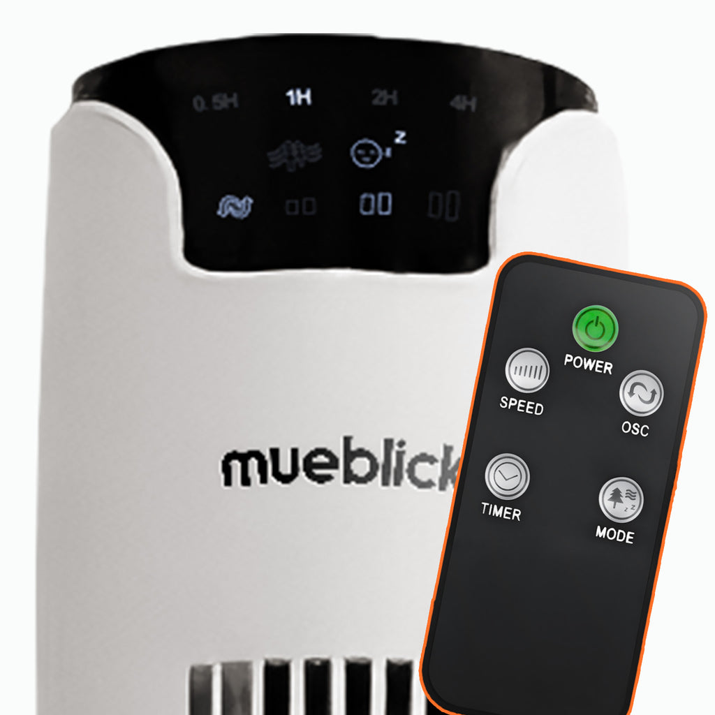 Ventilador de Torre de 42" con Control Remoto y Pantalla LED