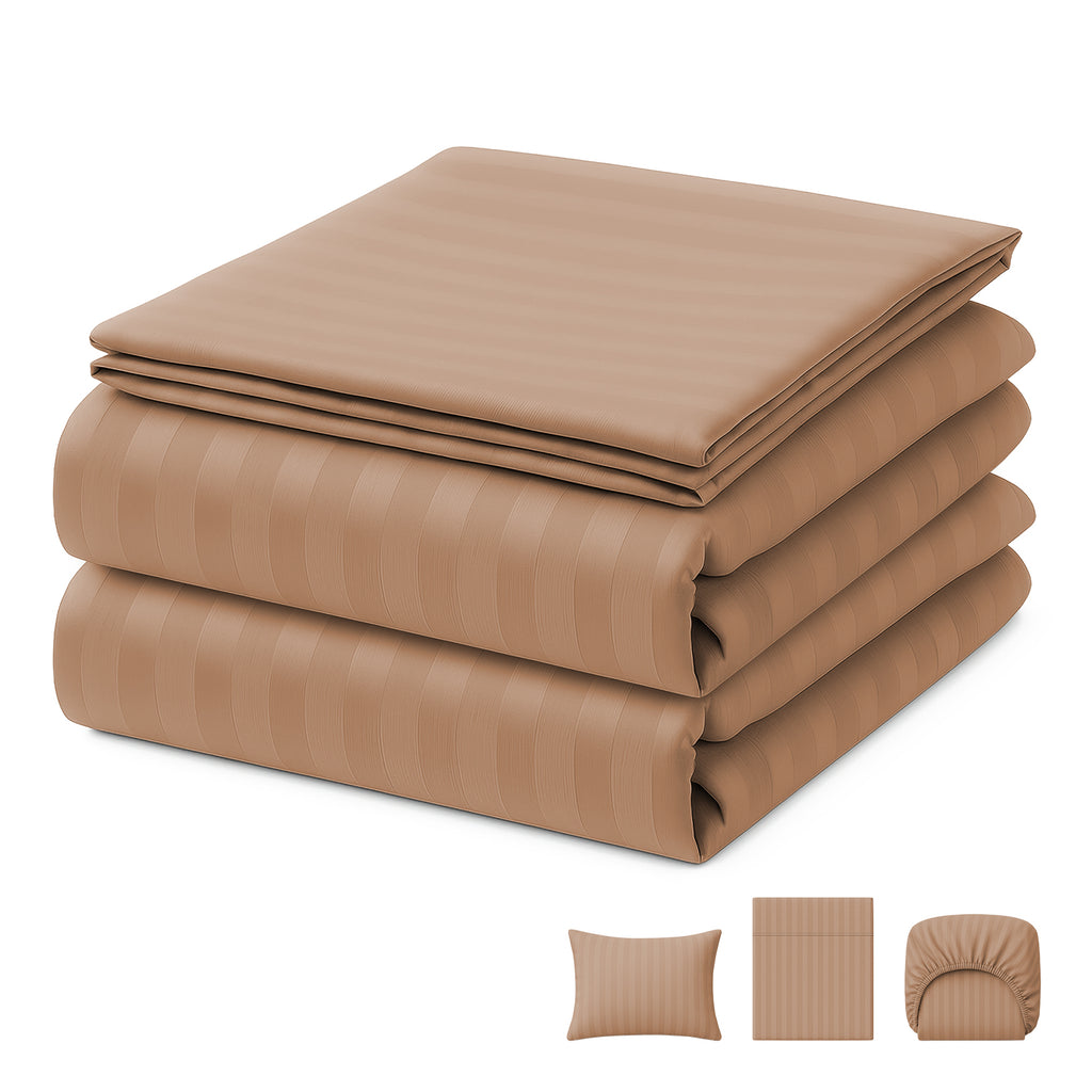 Juego De Sábanas King 3200 Hilos De Algodón Suave Blick