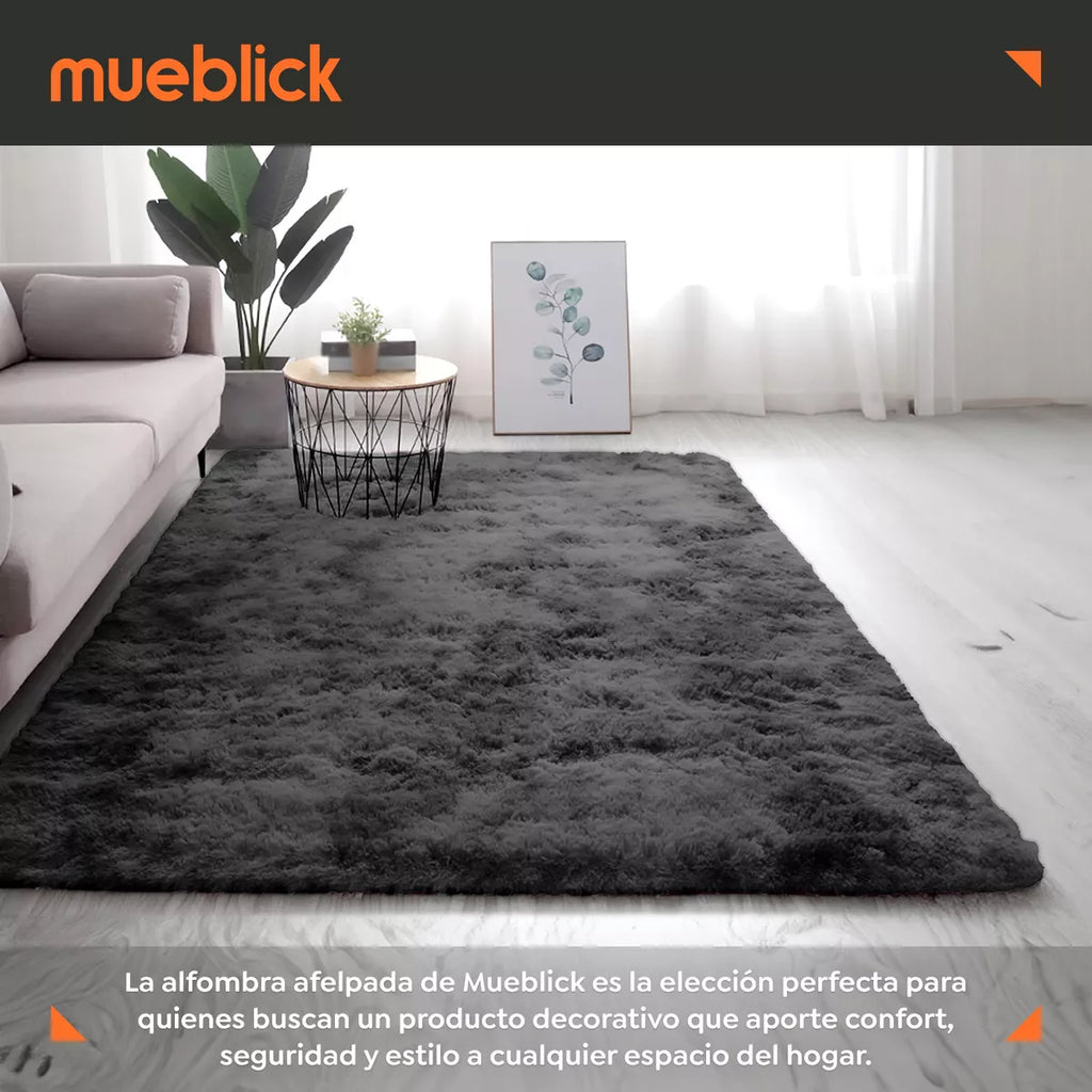 Alfombra De Sala Suave Afelpada Antideslizante 160 X 200 Cm