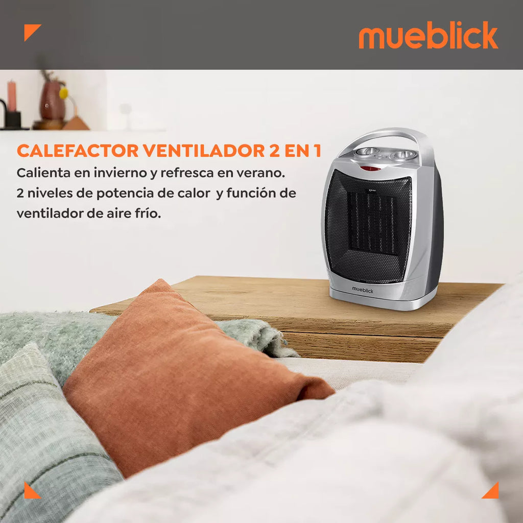 Calefactor Ventilador Electrico 1500w Calentador Aire
