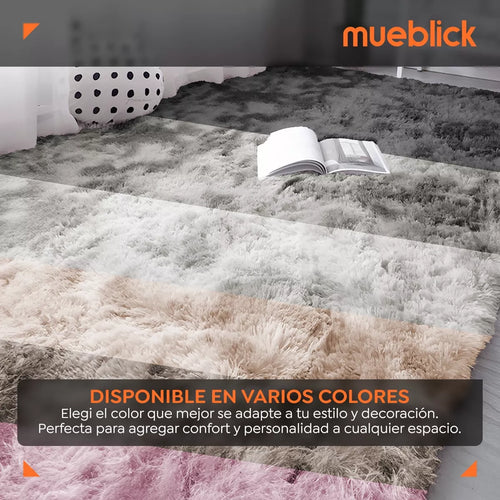 Alfombra De Sala Suave Afelpada Antideslizante 160 X 200 Cm