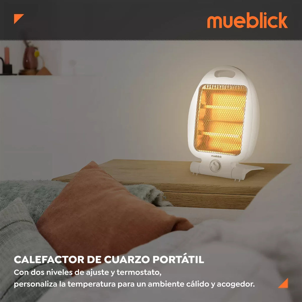 Calefactor Calentador Eléctrico 2 Niveles Cuarzo Calefacción