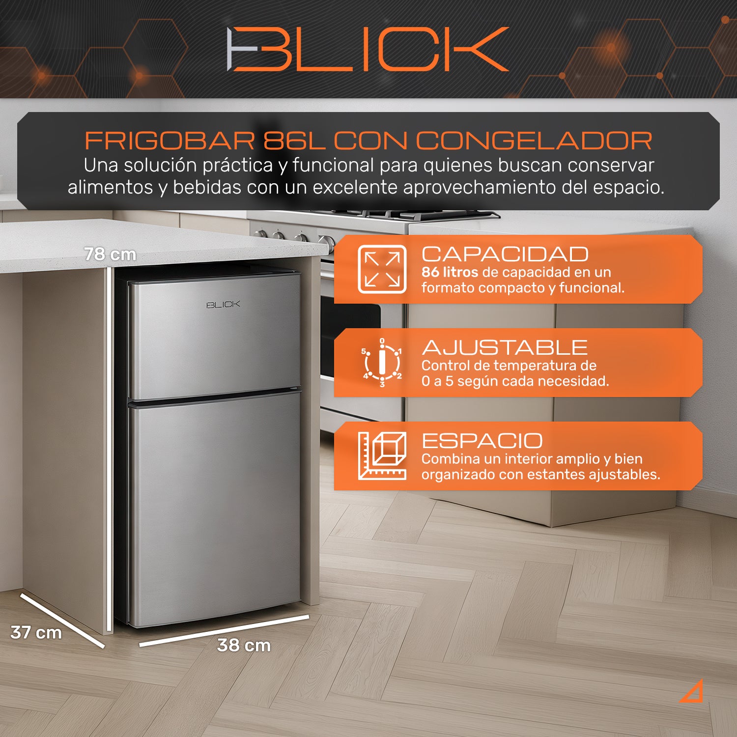 Frigobar Refrigerador Freezer Enfriador 86l 3 Pies