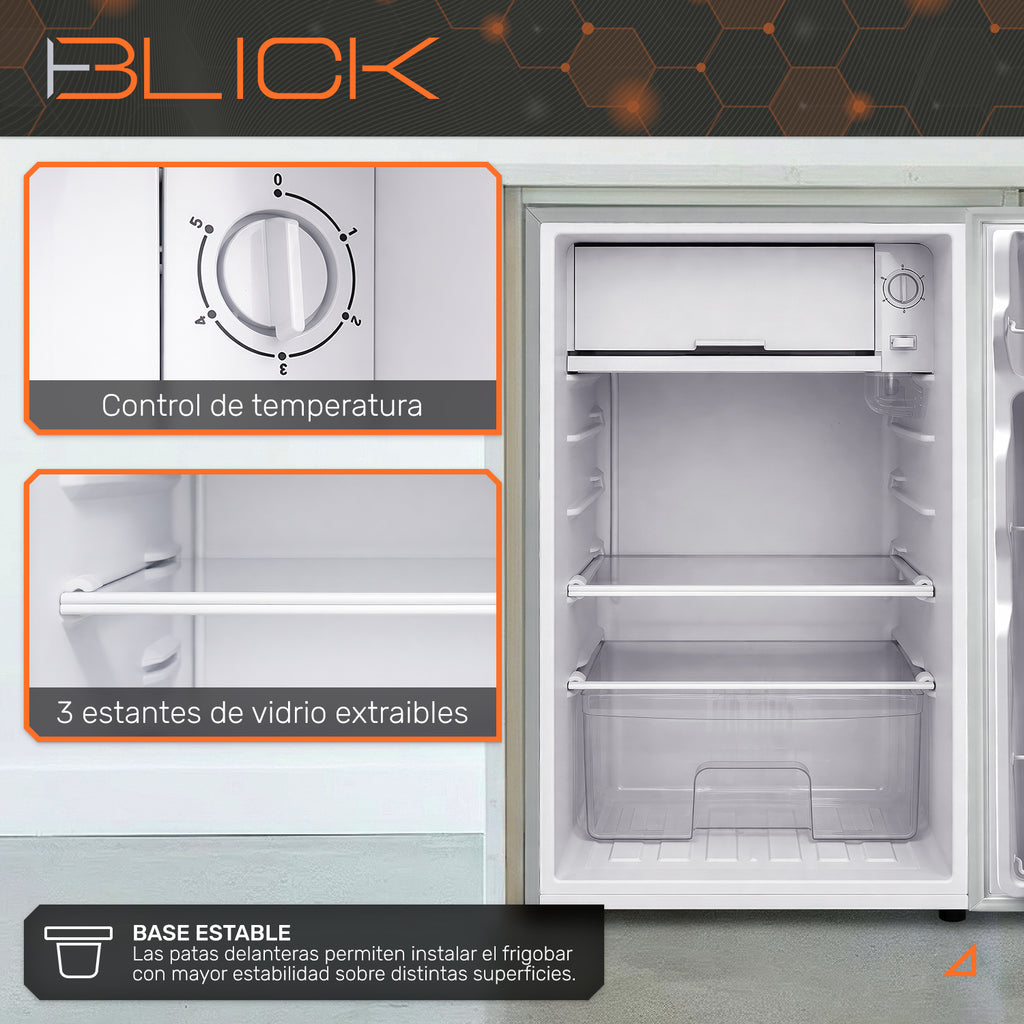 Frigobar Refrigerador 91L Congelador Freezer 3.2 pies
