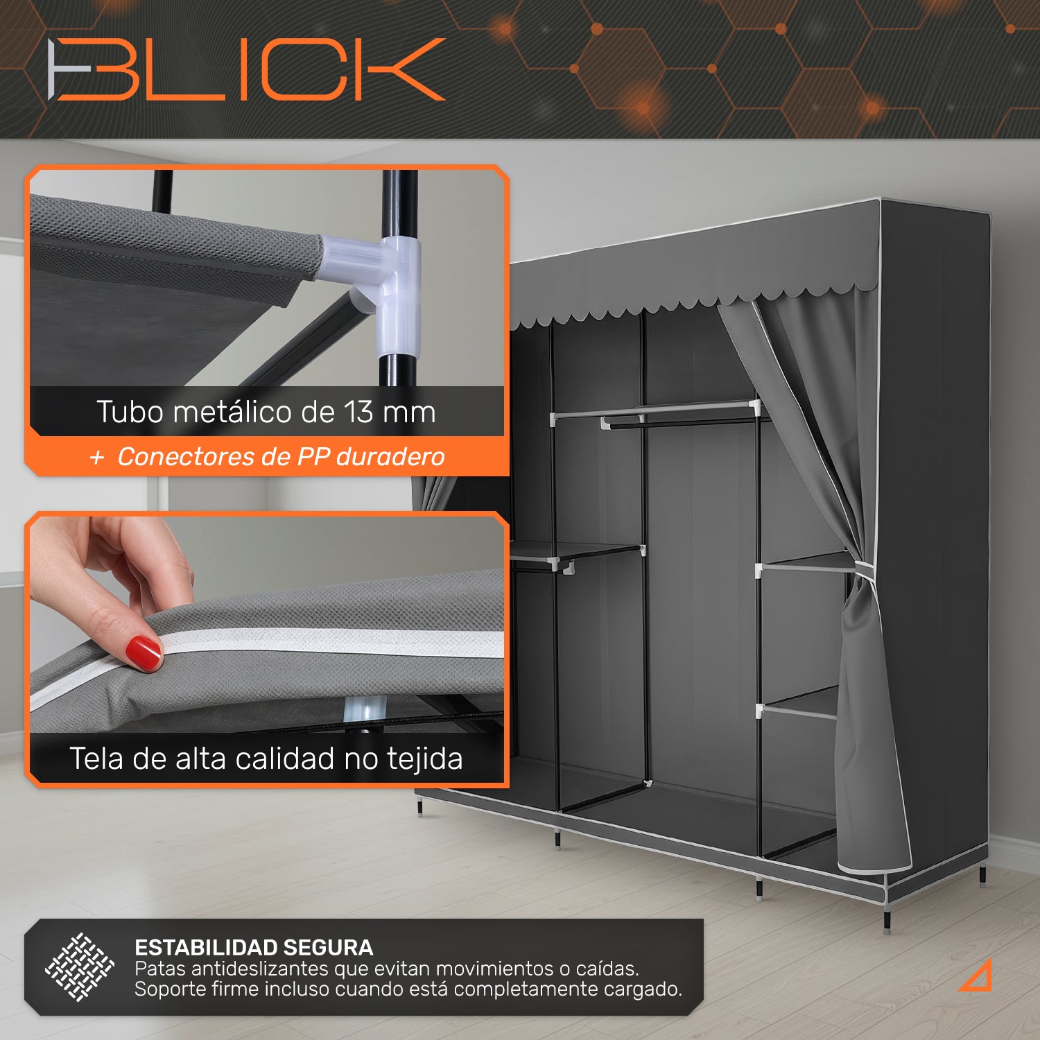 Armario Armable Ropero Closet Grande Organizador Blick