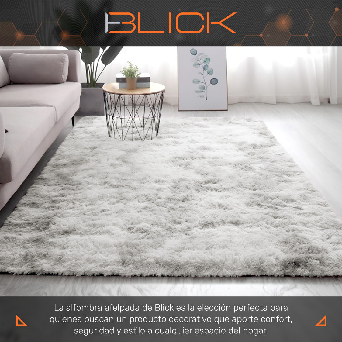 Alfombra Suave Decorativa Tapete De Sala Cuarto 160 X 120 Cm
