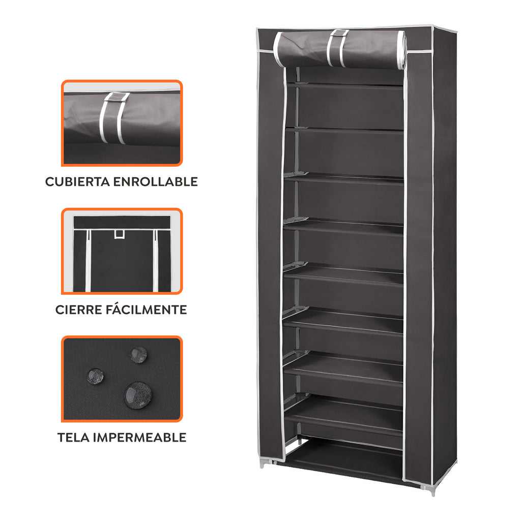 Zapatera Organizador Gris