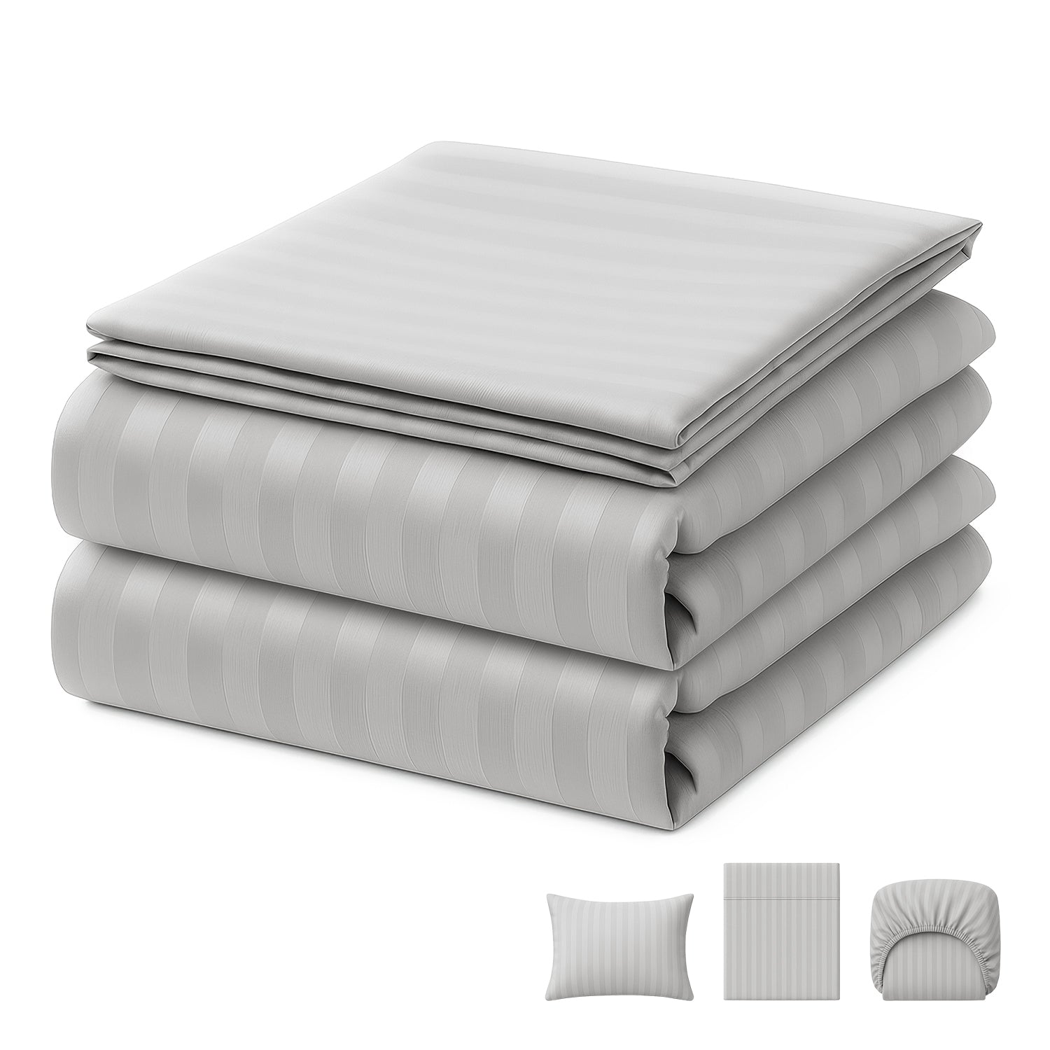 Juego De Sábanas King 3200 Hilos De Algodón Suave Blick