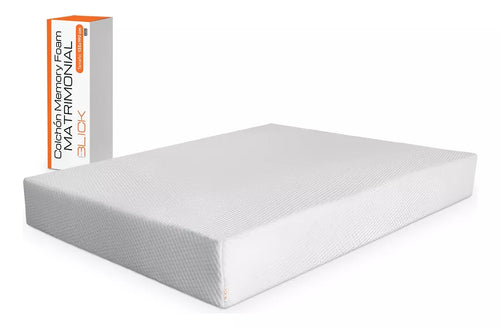 Colchón Memory Foam Blick Firme, Soporta 180 kg, Color Blanco