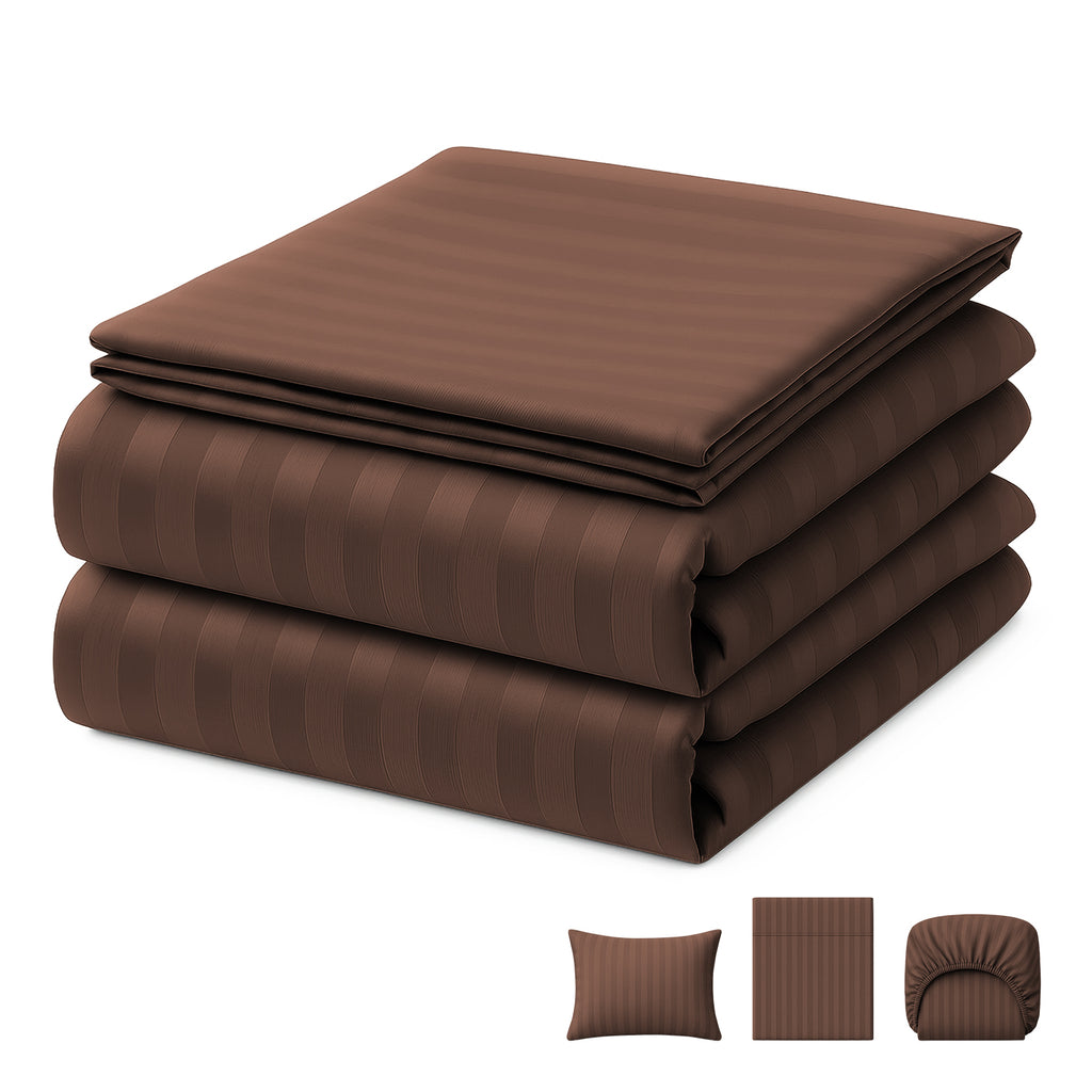 Juego De Sábanas Individual 3200 Hilos Suave Blick