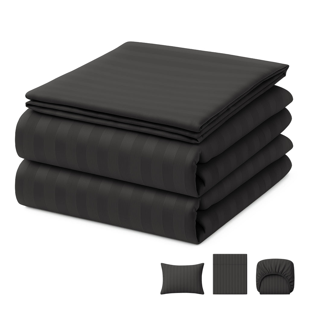 Juego De Sábanas King 3200 Hilos De Algodón Suave Blick