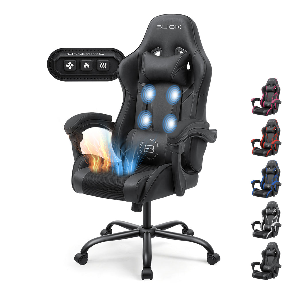 Silla Gamer Calefacción Frio Calor Masajes Ergonómica