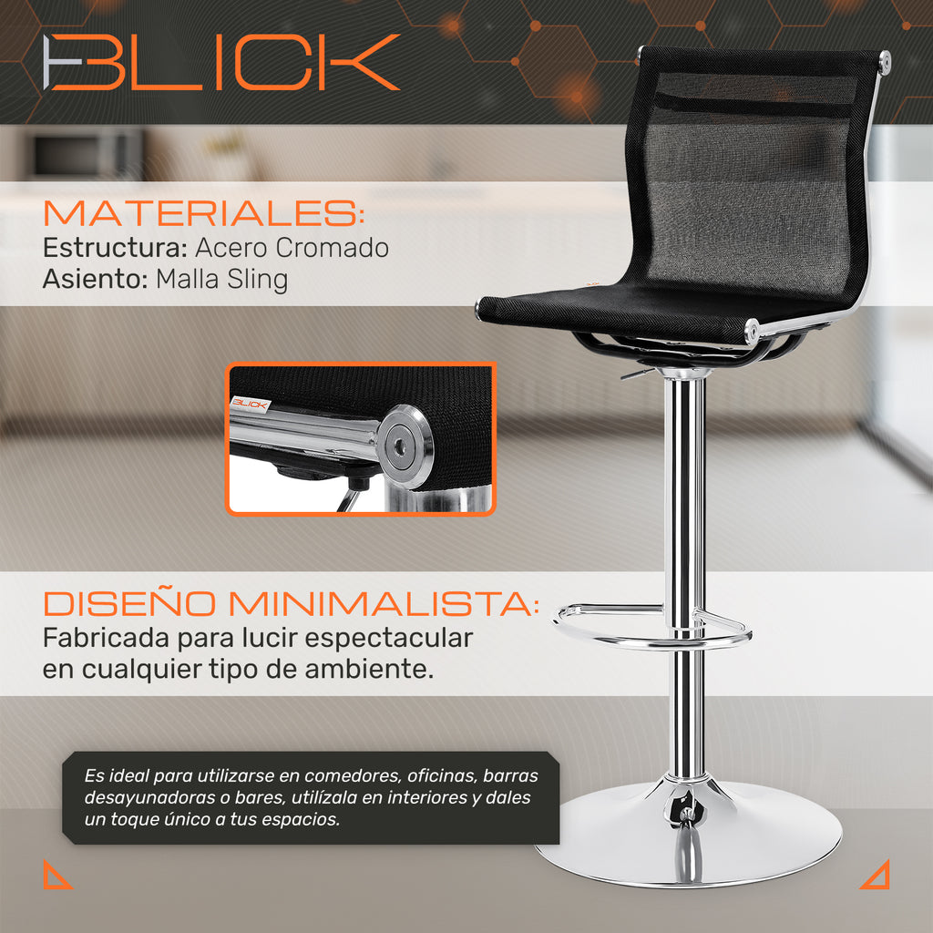Set De 2 Bancos Altos Maya Barra Oficina