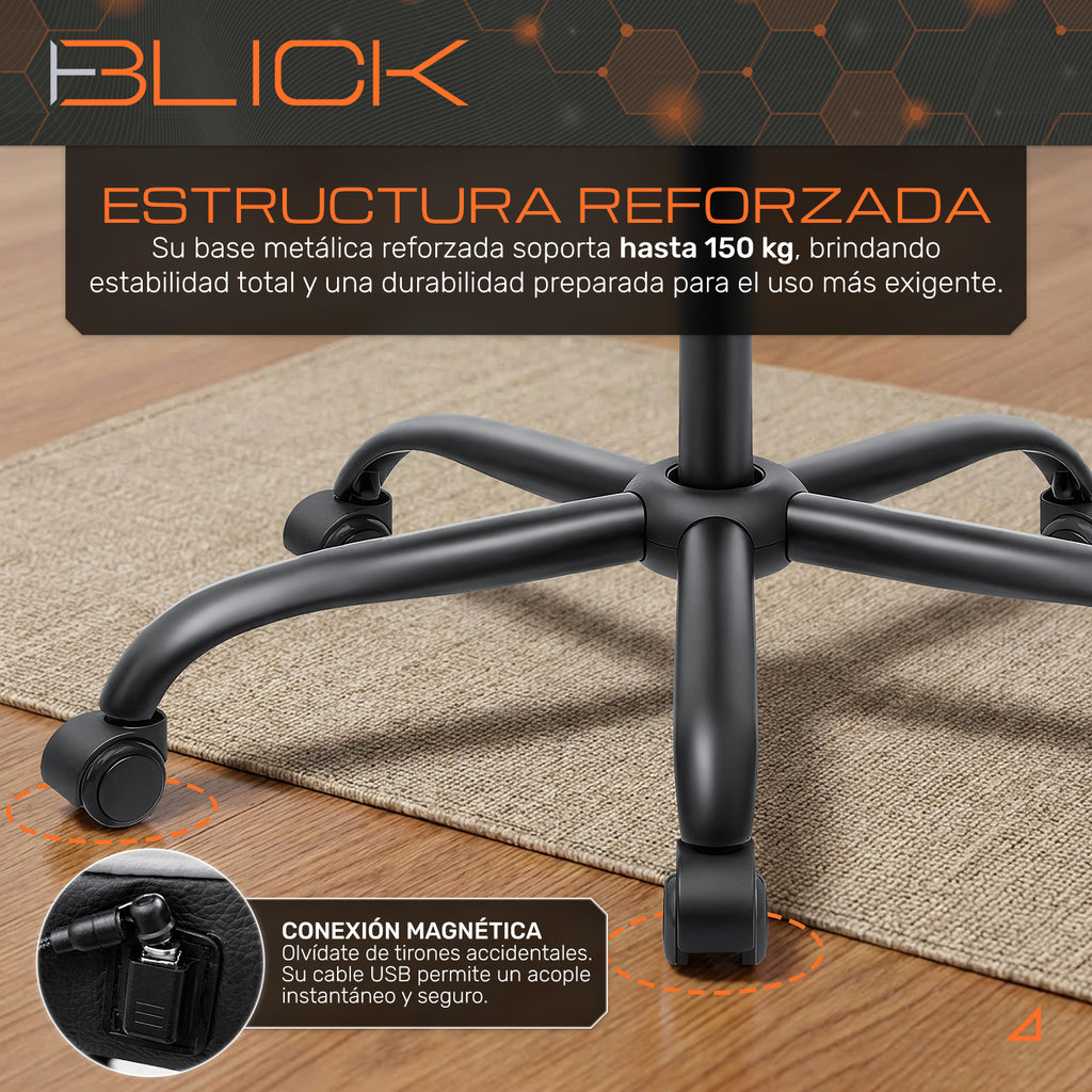 Silla Gamer Calefacción Frio Calor Masajes Ergonómica