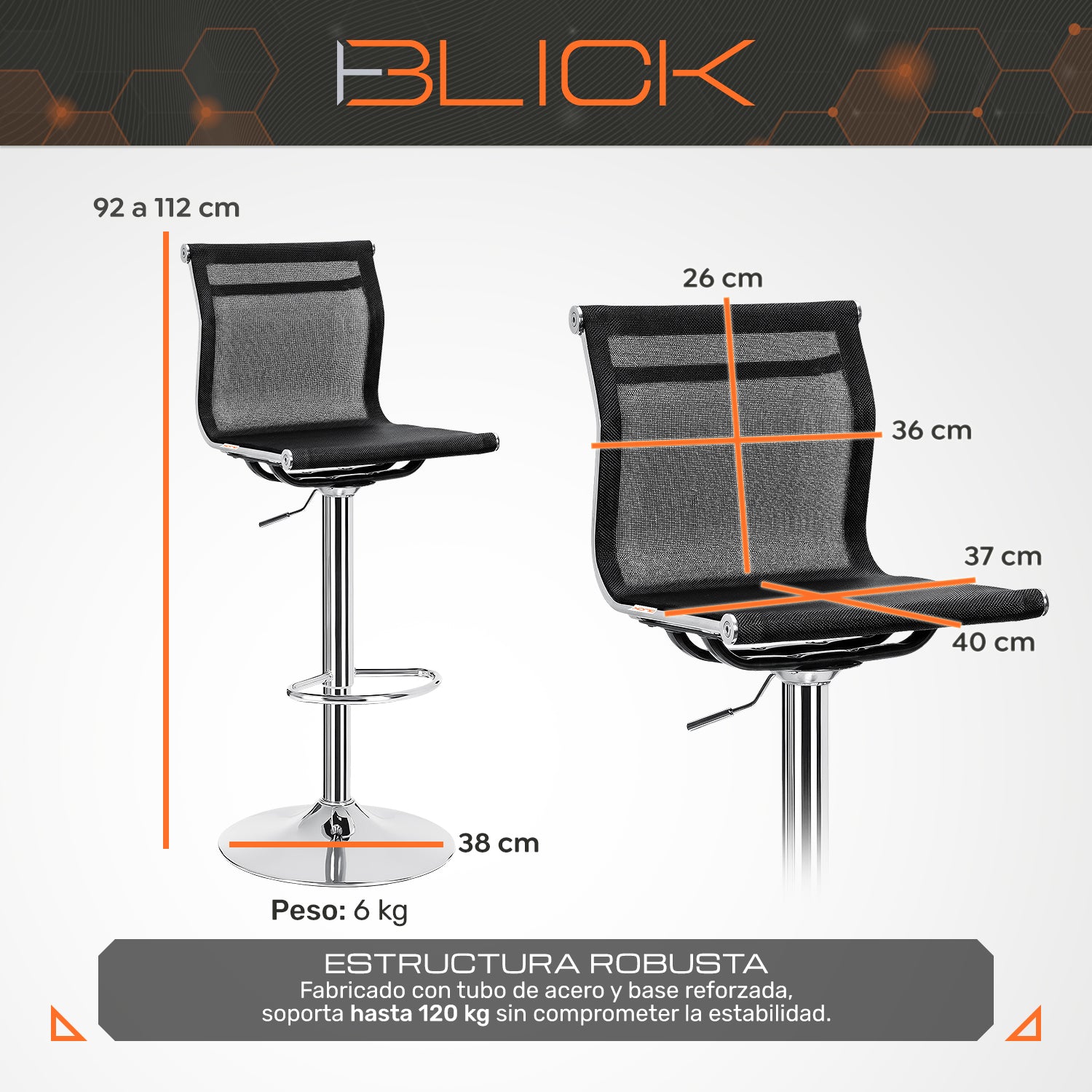Set De 2 Bancos Altos Maya Barra Oficina