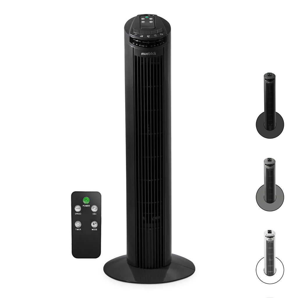 Ventilador De Torre 29 45w 3 Modos  Oscilante 80° Timer Control Remoto