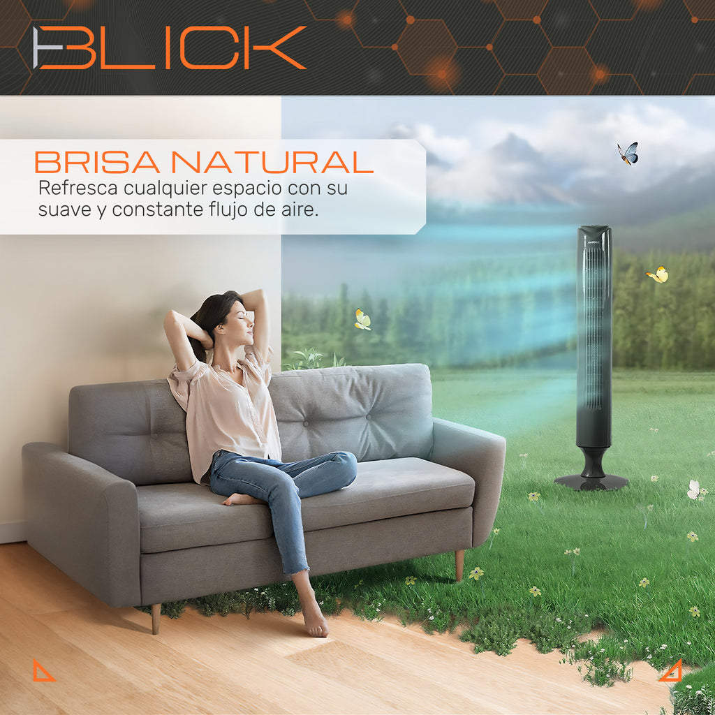 Ventilador de Torre de 42" con Control Remoto y Pantalla LED