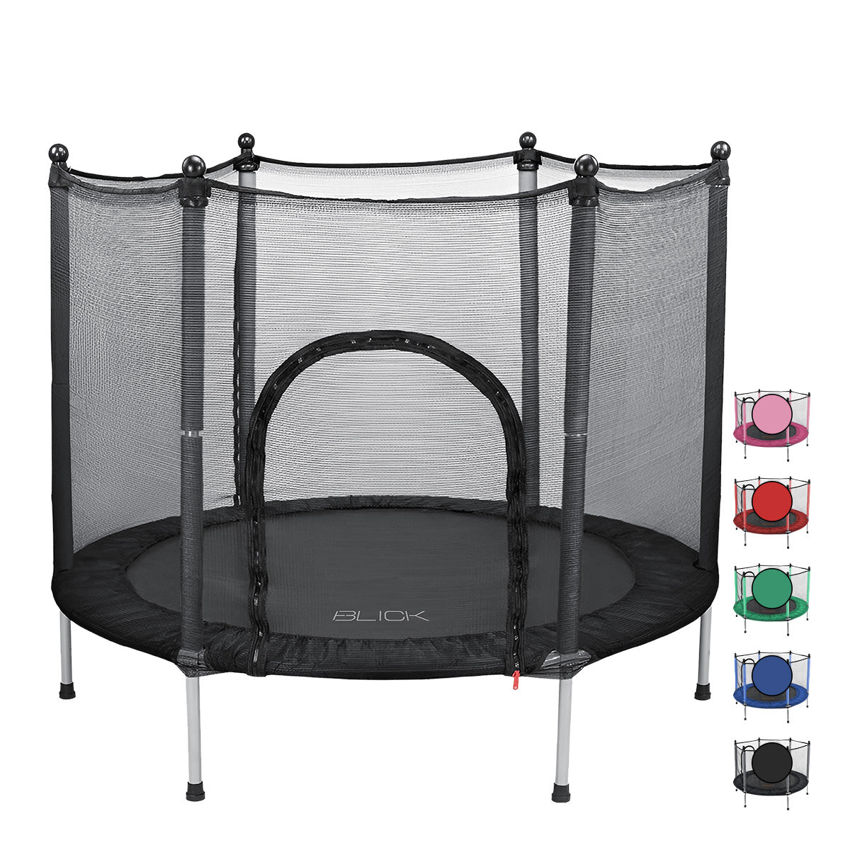 Trampolín Brincolín Estructura De Acero, Red De Seguridad, Acolchonado 360°, Diámetro 140 Cm X Alto 118 Cm, Soporta 150kg